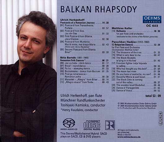 Ulrich Herkenhoff, Panflöte: Balkan Rhapsody - Titel