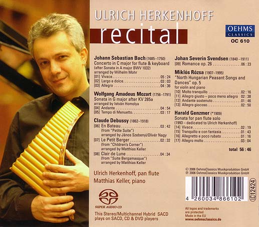 Ulrich Herkenhoff, Panflöte: Recital - Titel